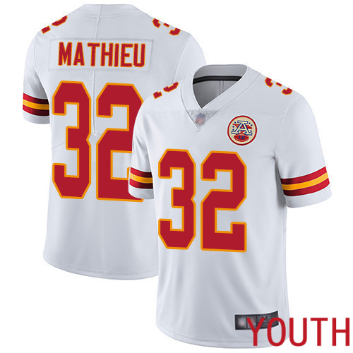 Youth Kansas City Chiefs #32 Mathieu Tyrann White Vapor Untouchable Limited Player Football Nike NFL Jersey